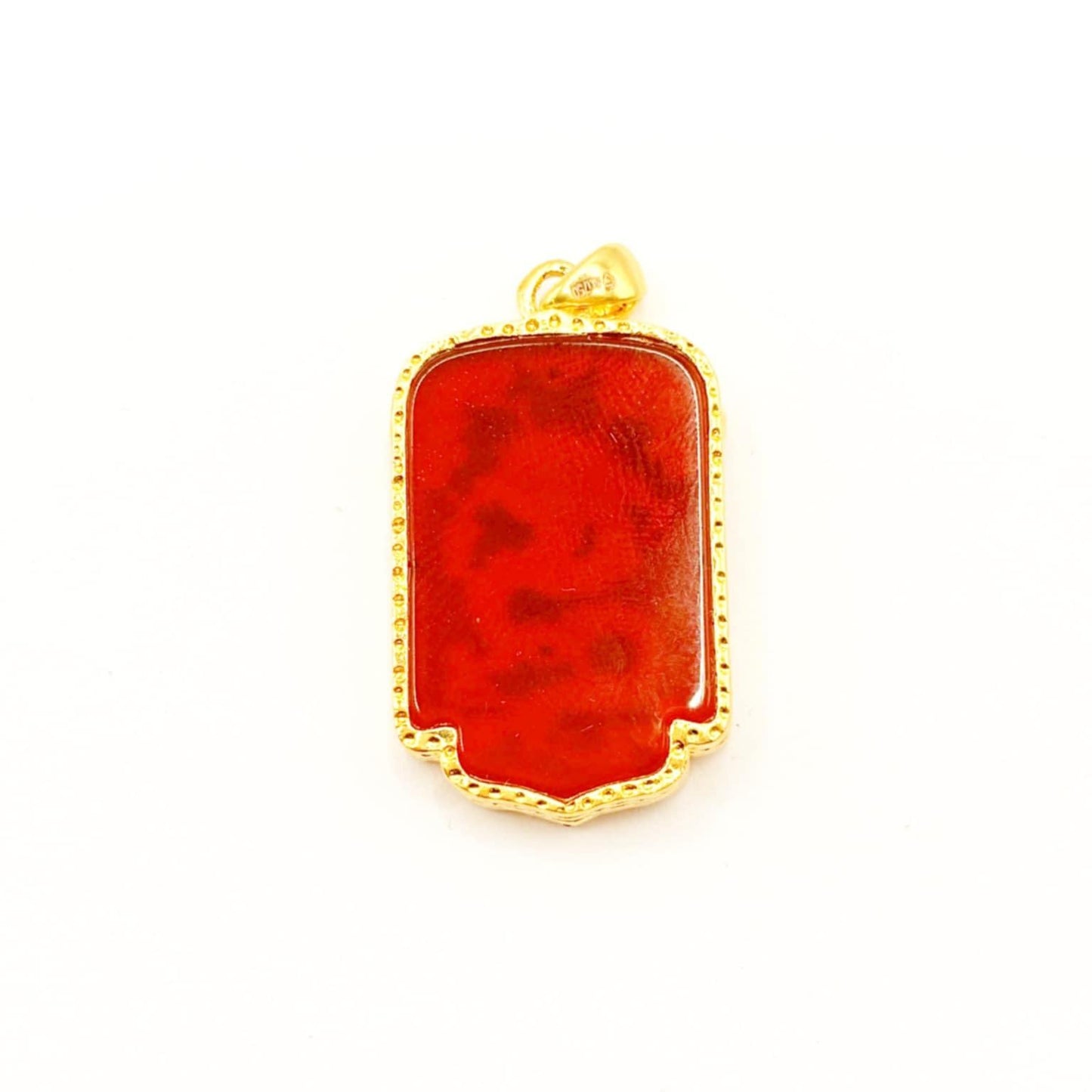 AMPAW/HOLLOW 18k Saudi Gold Bar Dragon  Pendant - SKU-ECUDN32G1