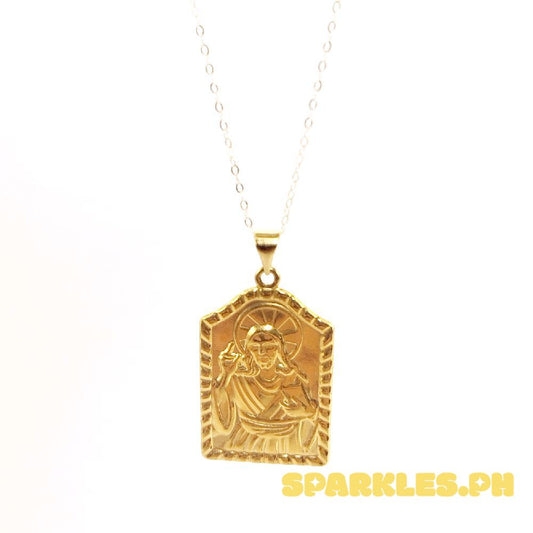 18k Saudi Gold Set Divine Frame + Tauco Chain lv1