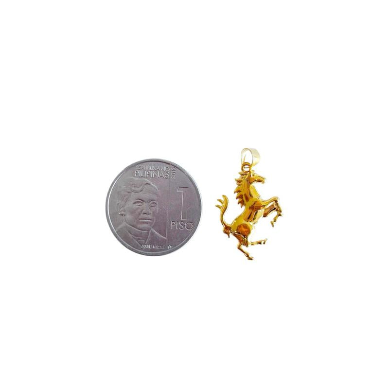 18k Saudi Gold Horse Pendant Solido - SKU-1HC99HVF
