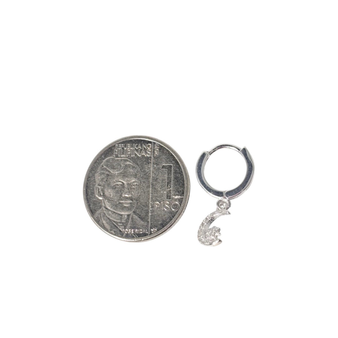 92.5 Sterling Silver - Crescent Clip Earrings