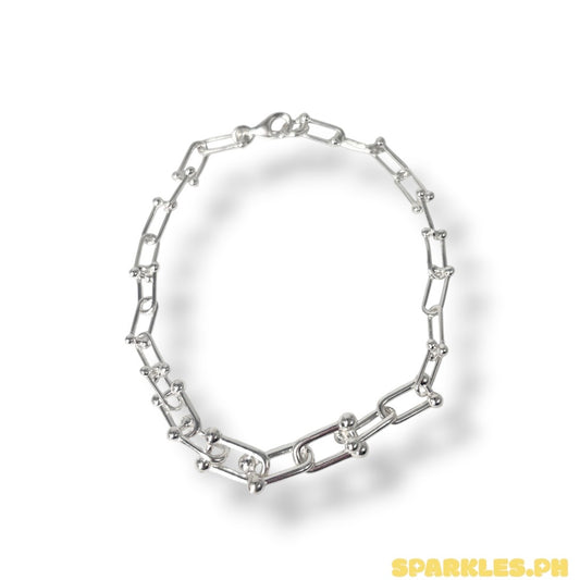 92.5 Sterling Silver - U Bar Bracelet V1