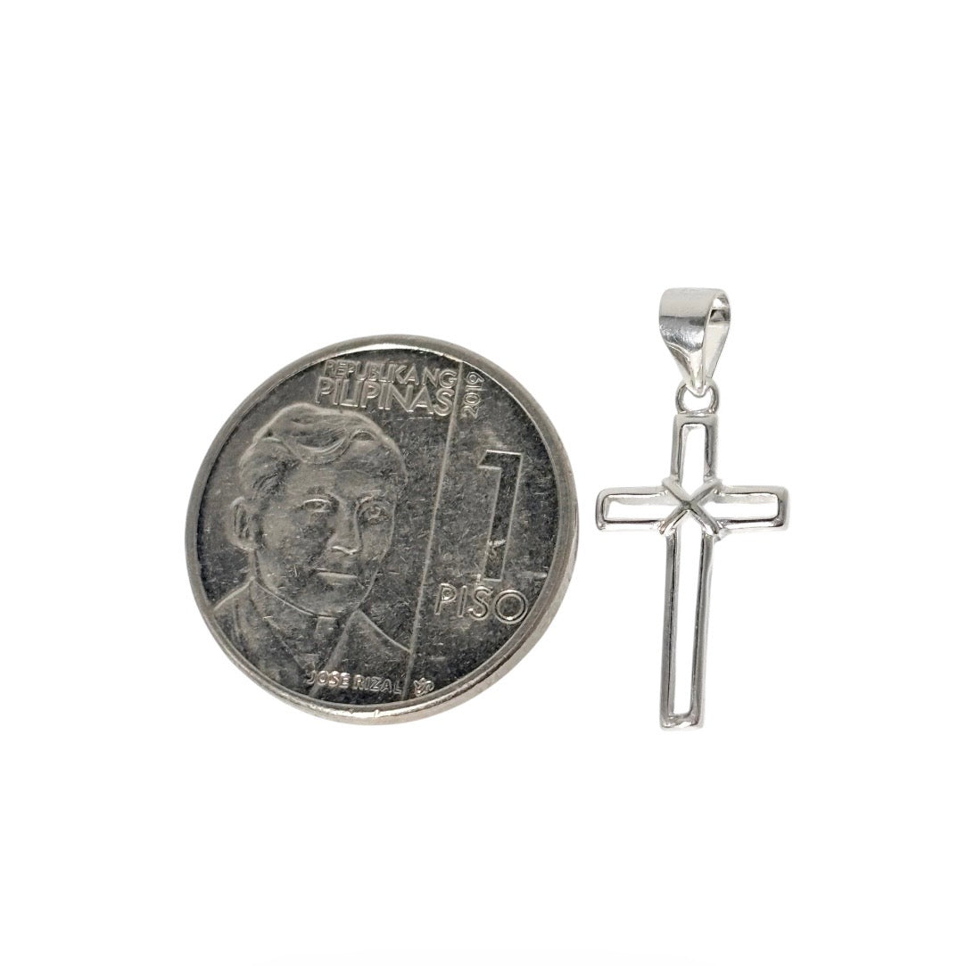 92.5 Sterling Silver - Open Cross Pendant