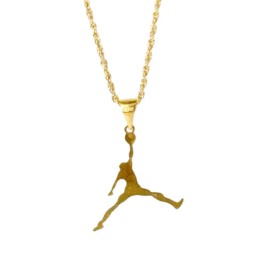 18k Saudi Gold Set Jordan Style + Rope Chain 20"