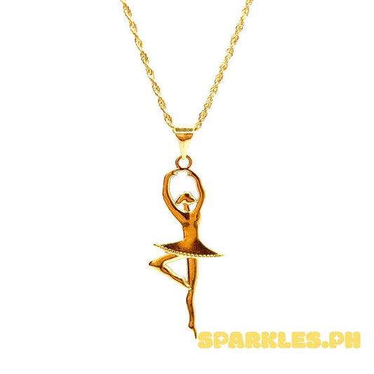 18k Saudi Gold Set Ballerina + Rope Chain 20"