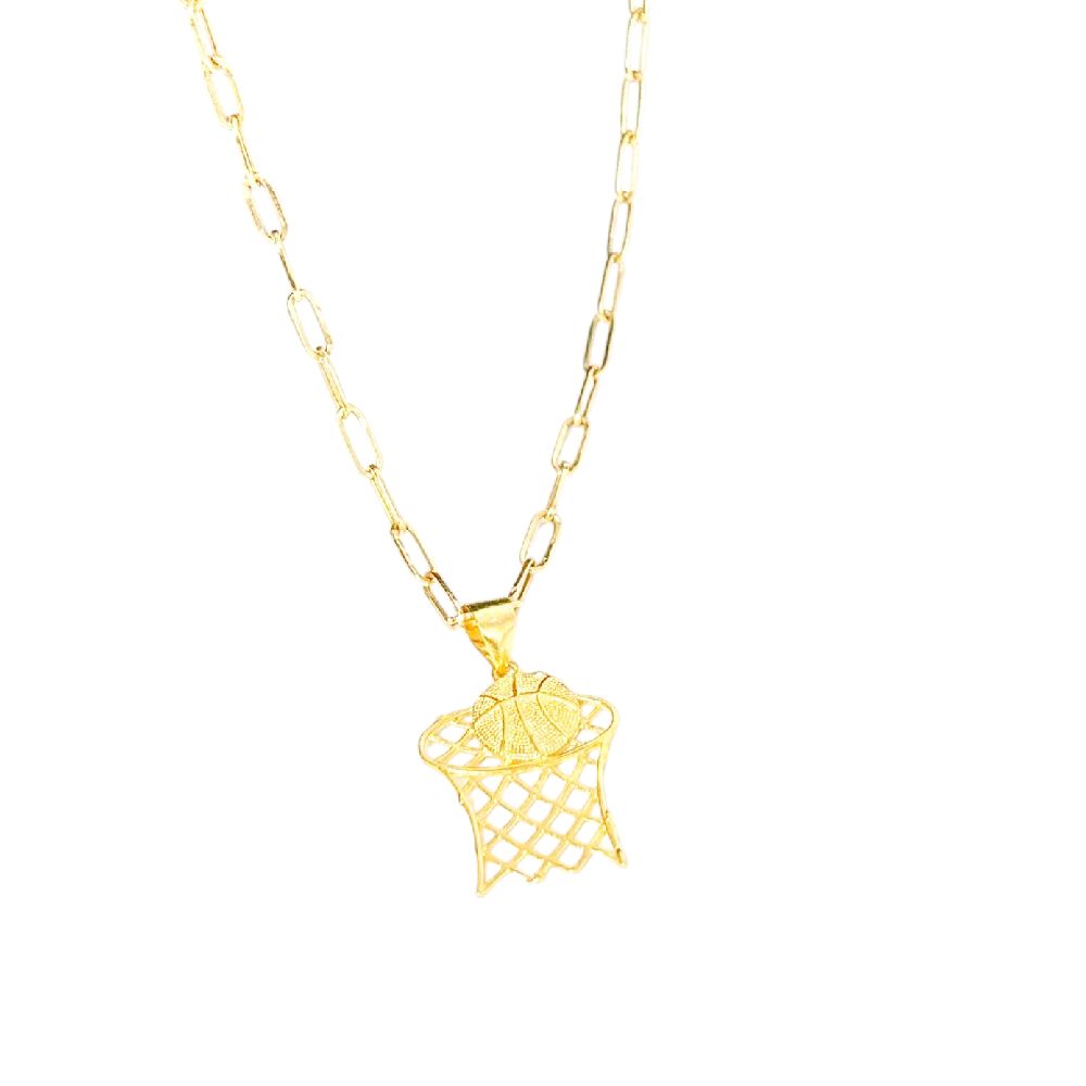 18k Saudi Gold Set Basketball + Micro Paperclip 22" MAKAPAL