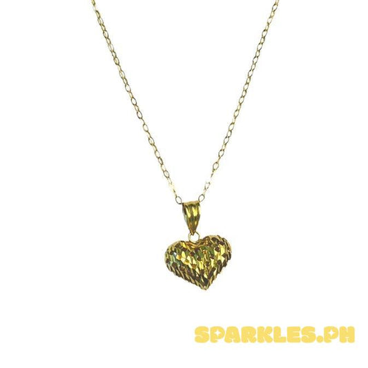 18k Saudi Gold Set Strainer Heart Buo + Tauco Chain 1 Lightweight