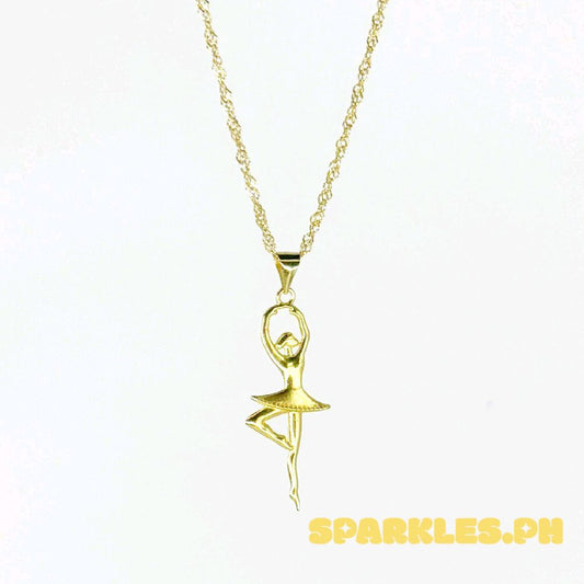 18k Saudi Gold Set Ballerina + Twisted Chain MAKAPAL 18"
