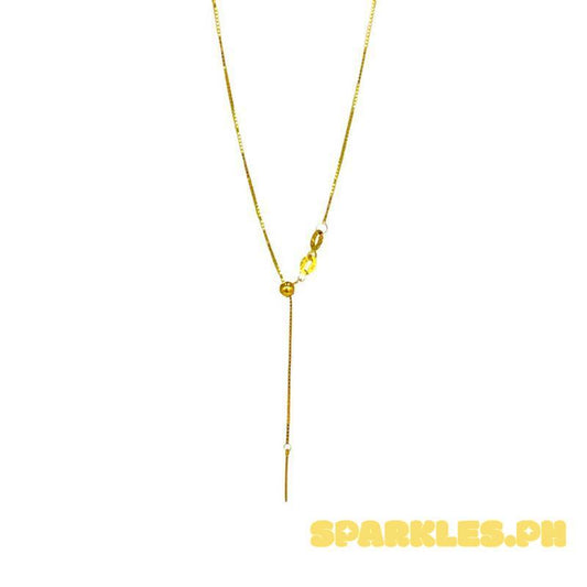 18k Saudi Gold  Adjustable Box Chain 18” - SKU-1OE8FBHK