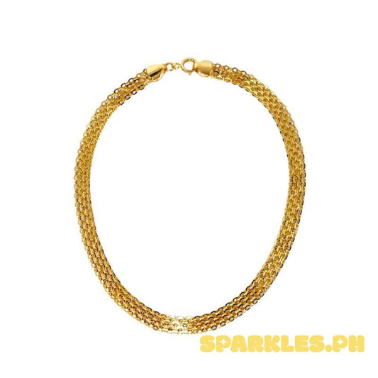 18k Saudi Gold Bismark Bracelet 7.5” - SKU-72TEOLTY