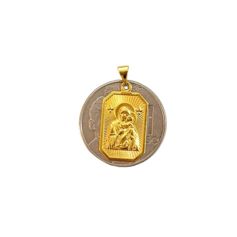18k Saudi Gold Set Devotion + Rope Chain 18”