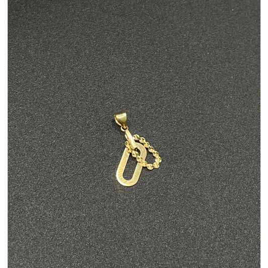 18k Saudi Gold .4g Per Gram - Twin Clip Pendant Solido Pawnable