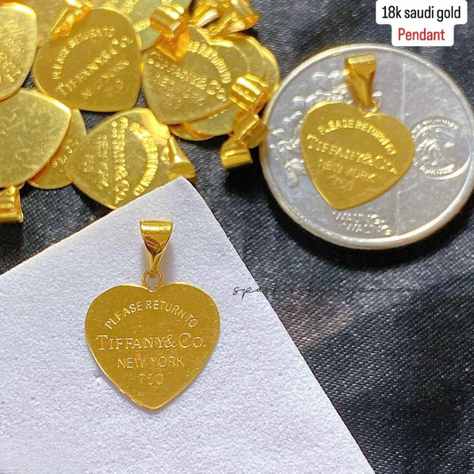 TCo. Pendant 18k Saudi Gold