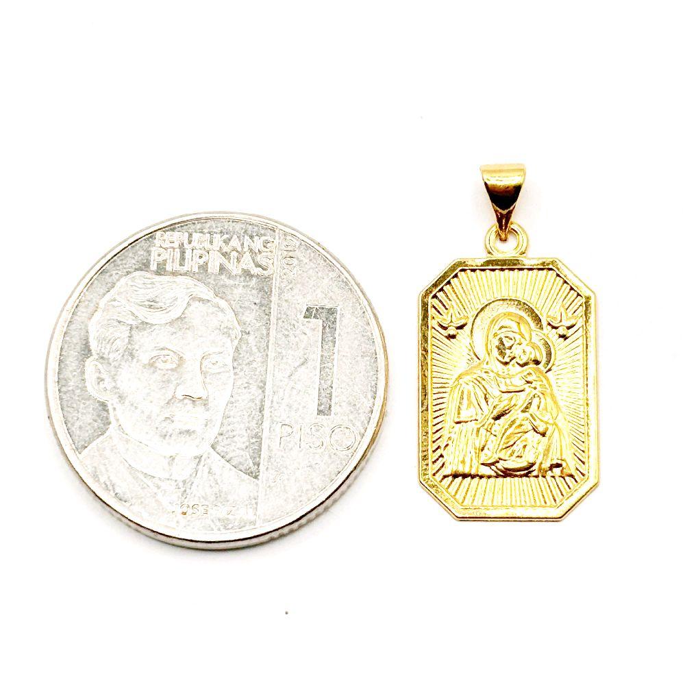 18k Saudi Gold Devotion Pendant - SKU-3M8KVOHB