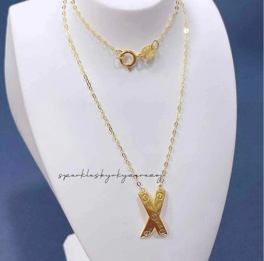 Karkar X style Necklace 18k Saudi Gold Pawnable