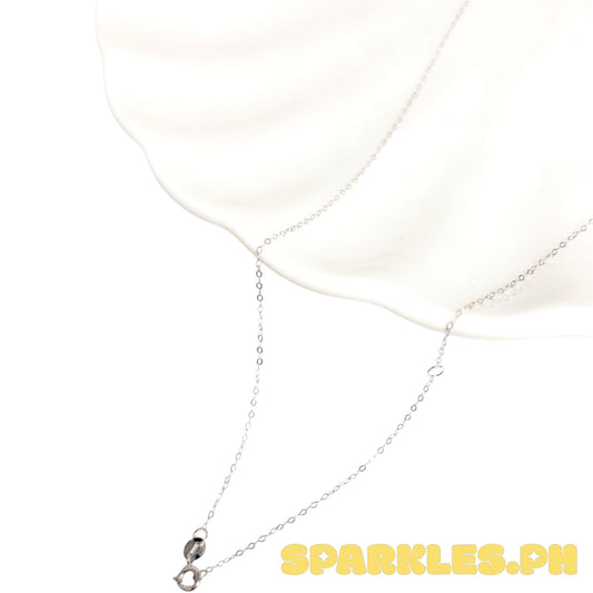 18k Saudi Gold White Gold Tauco Chain .28 grams - SKU-WGKK5UYL