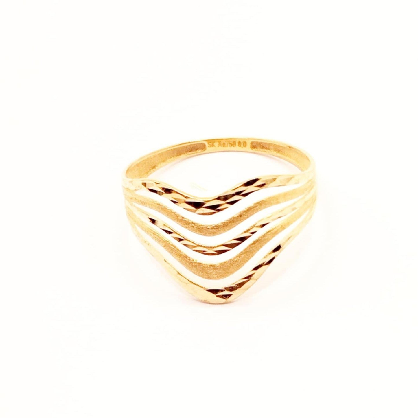 18k Saudi Gold Ocean Ring - SKU-LHO12ENS