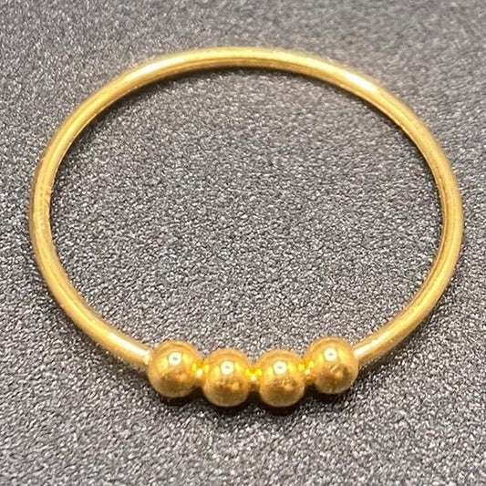 18k Saudi Gold Bubble Ring Pawnable Solid