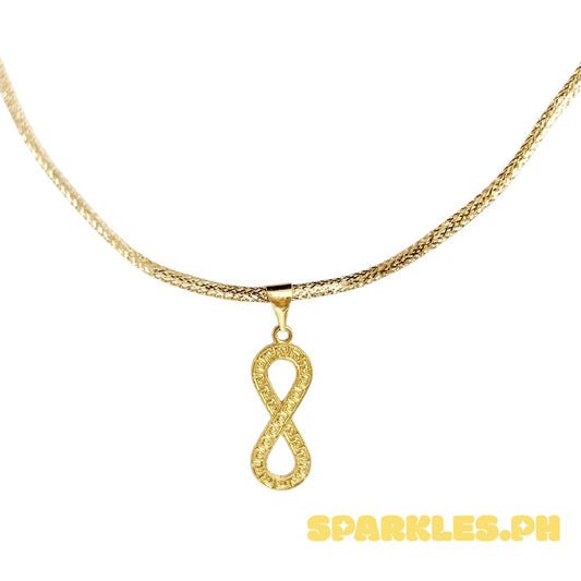 18k Saudi Gold Set F Style Infinity + Cobra Chain