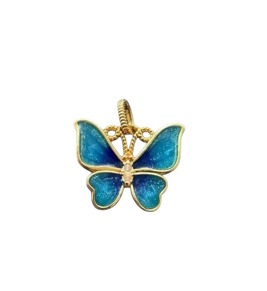 AMPAW/HOLLOW 18k Saudi Gold Fairystlye Butterfly Pendant - SKU-W5GJEZWL