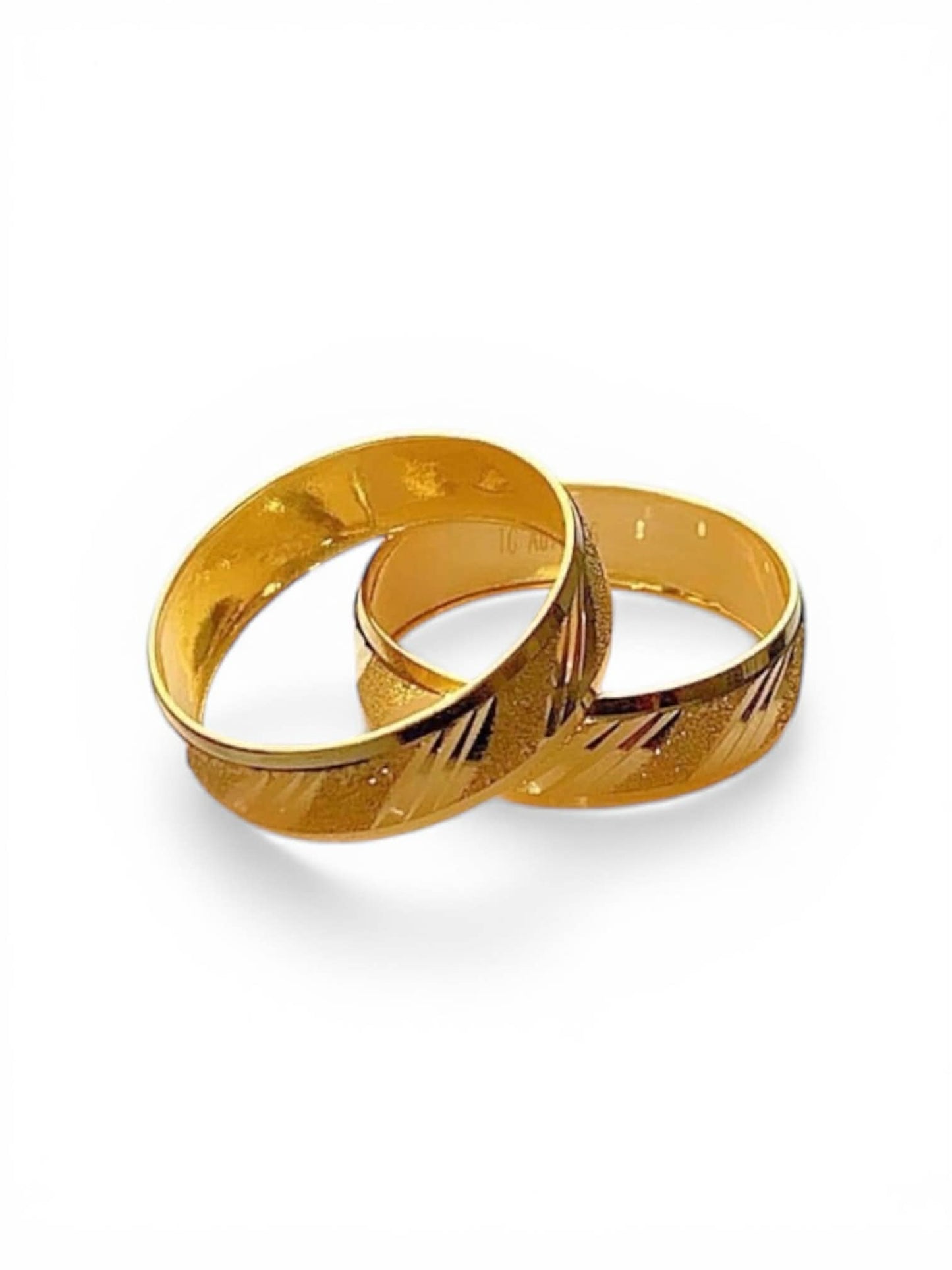 18k Saudi Gold Wedding Ring #1 - per piece