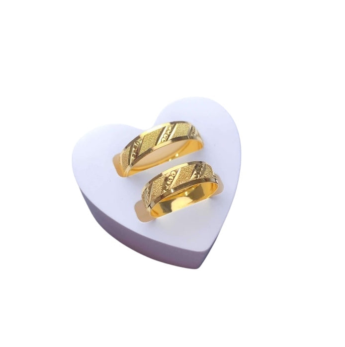 18k Saudi Gold Wedding Ring #3 - per piece
