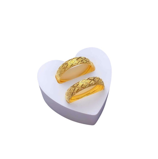 18k Saudi Gold Wedding Ring #8 - per piece