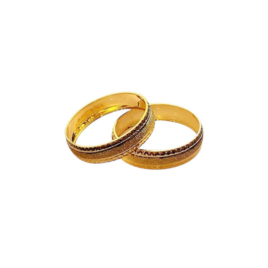 18k Saudi Gold Wedding Ring #9 - per piece