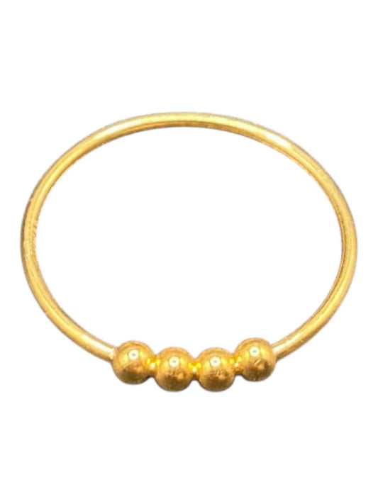 18k Saudi Gold Bubble Ring