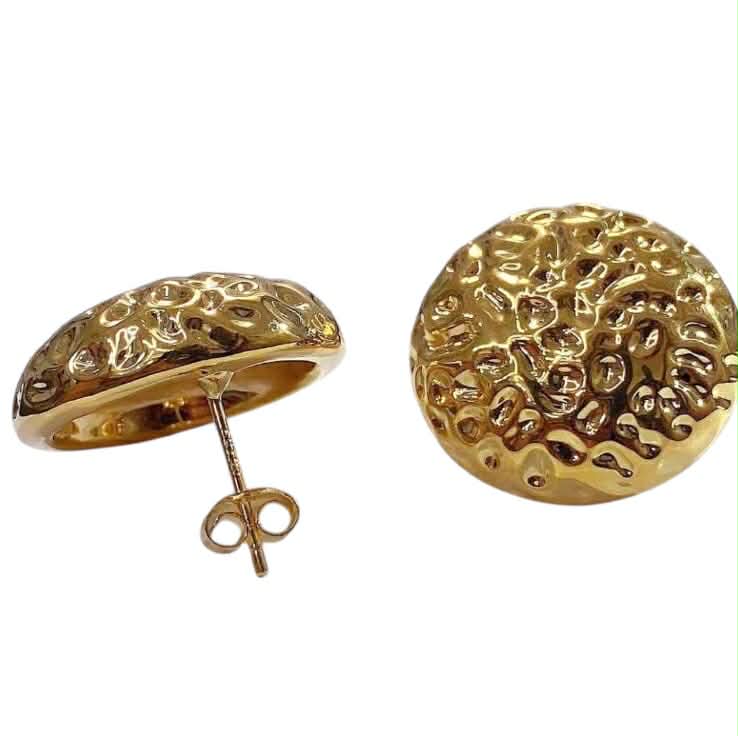 AMPAW/HPOLLOW 18k Saudi Gold Lava Earring