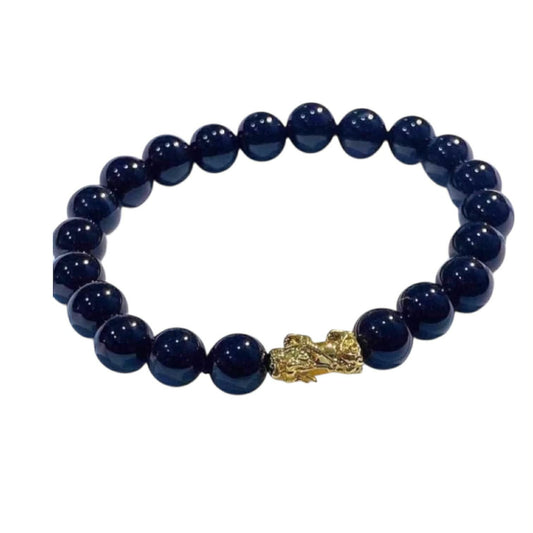 NOT PAWNABLE - 18k Saudi Gold Black Piyao Bracelet