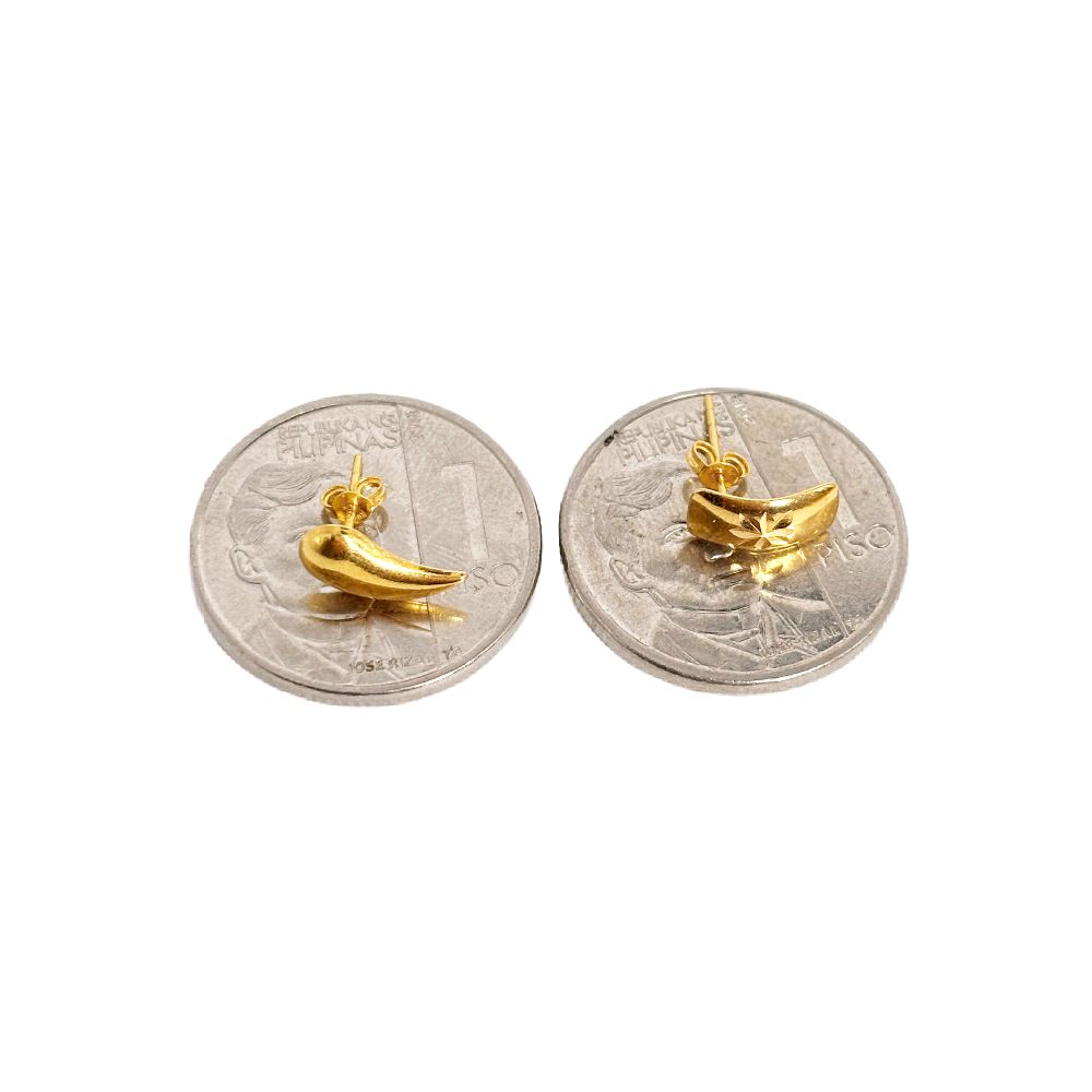 18k Saudi Gold Combo Teardrop Earring & Your Earring