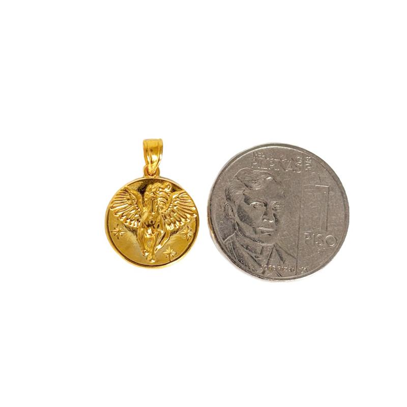 18k Saudi Gold Set Pegasus Pendant - SKU-GMX61WOB