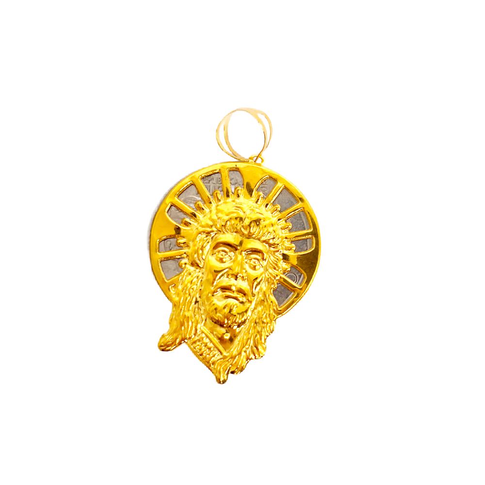 18k Saudi Gold Jesus Christ Foxtail Makapal 20"