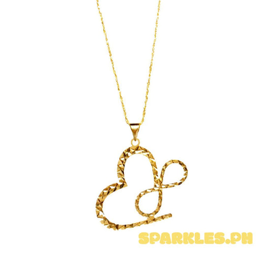 18k Saudi Gold Set Love Infinity+ Rope Chain 20"