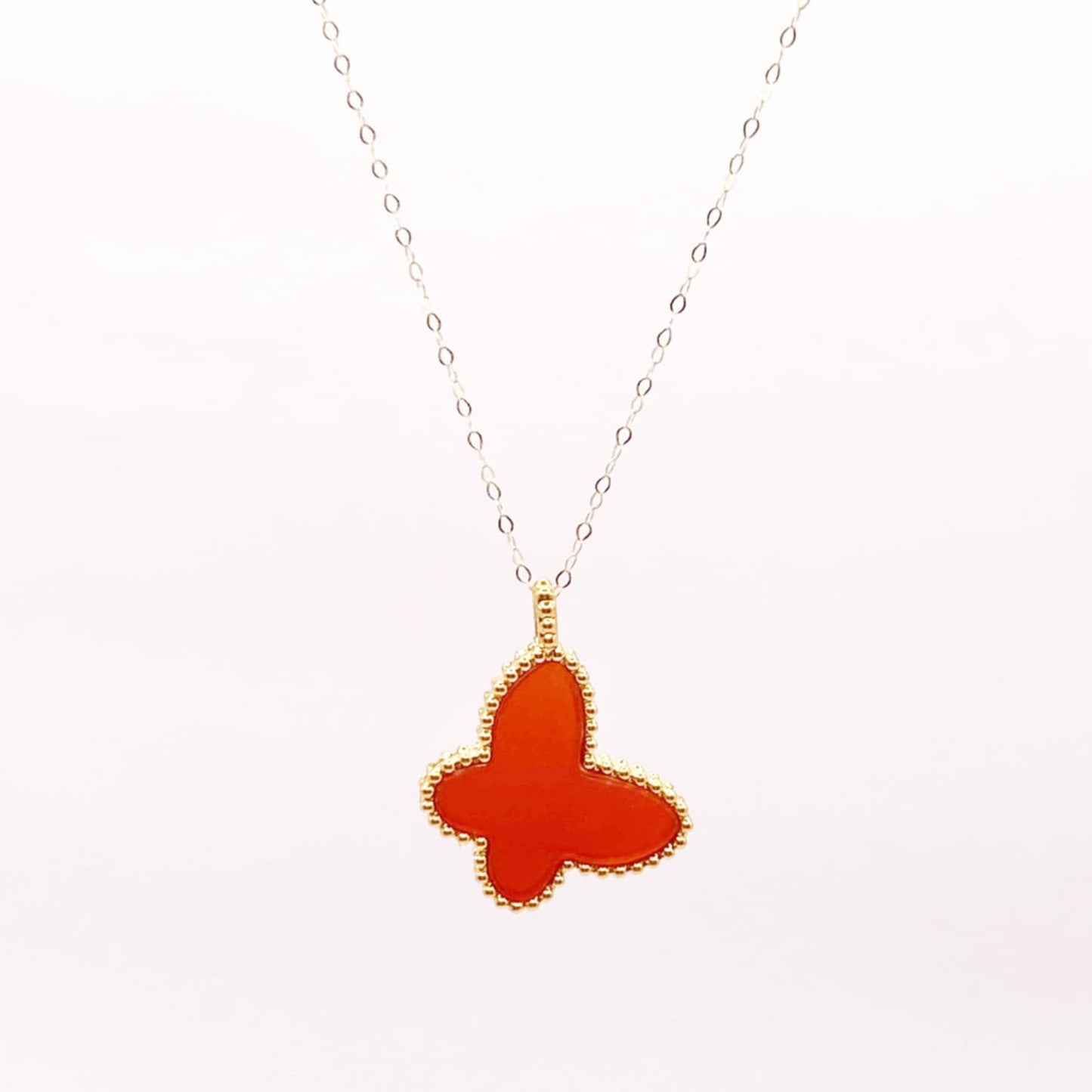 18k Saudi Gold Set 15mm Butterfly + Tauco Chain lv1