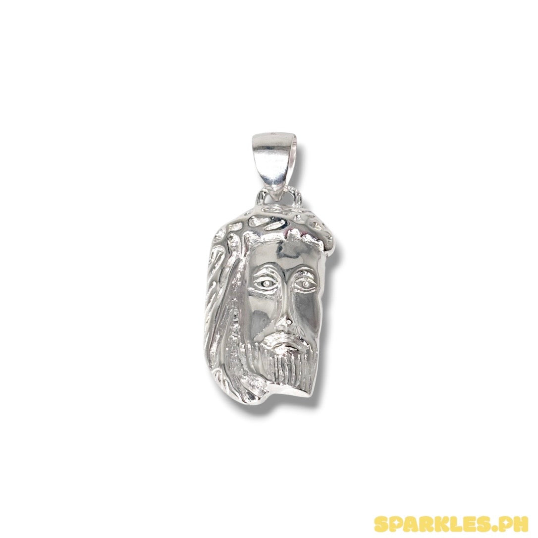 92.5 Sterling Silver - Jesus Face Pendant