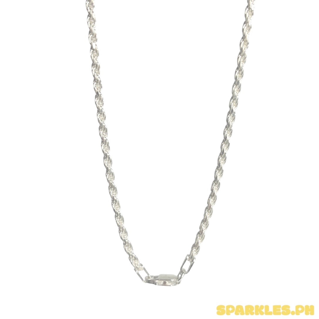 MT - 92.5 Sterling Silver - Rope Chain 20”