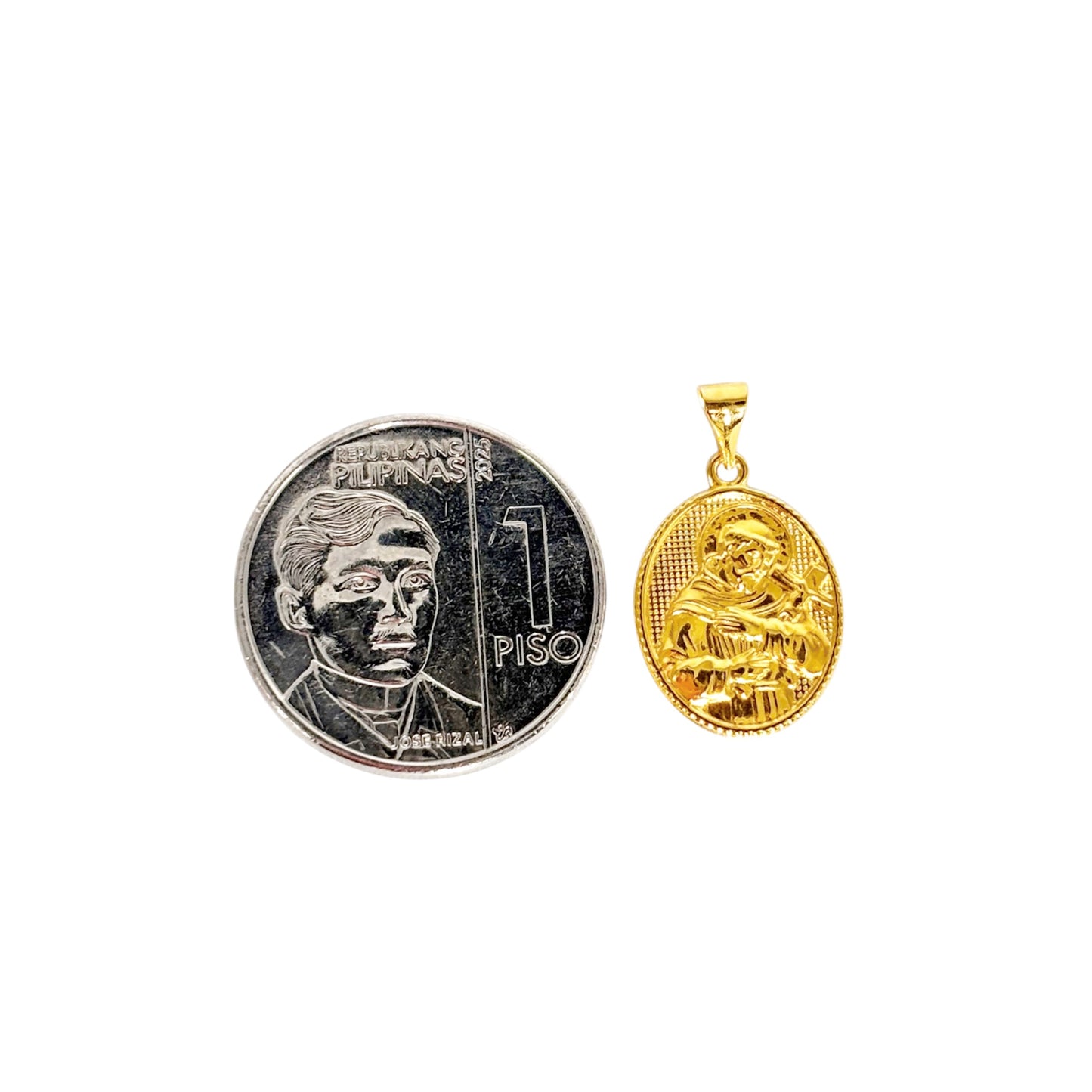 18k Saudi Gold St. Francis Pendant - SKUMY2226PEN