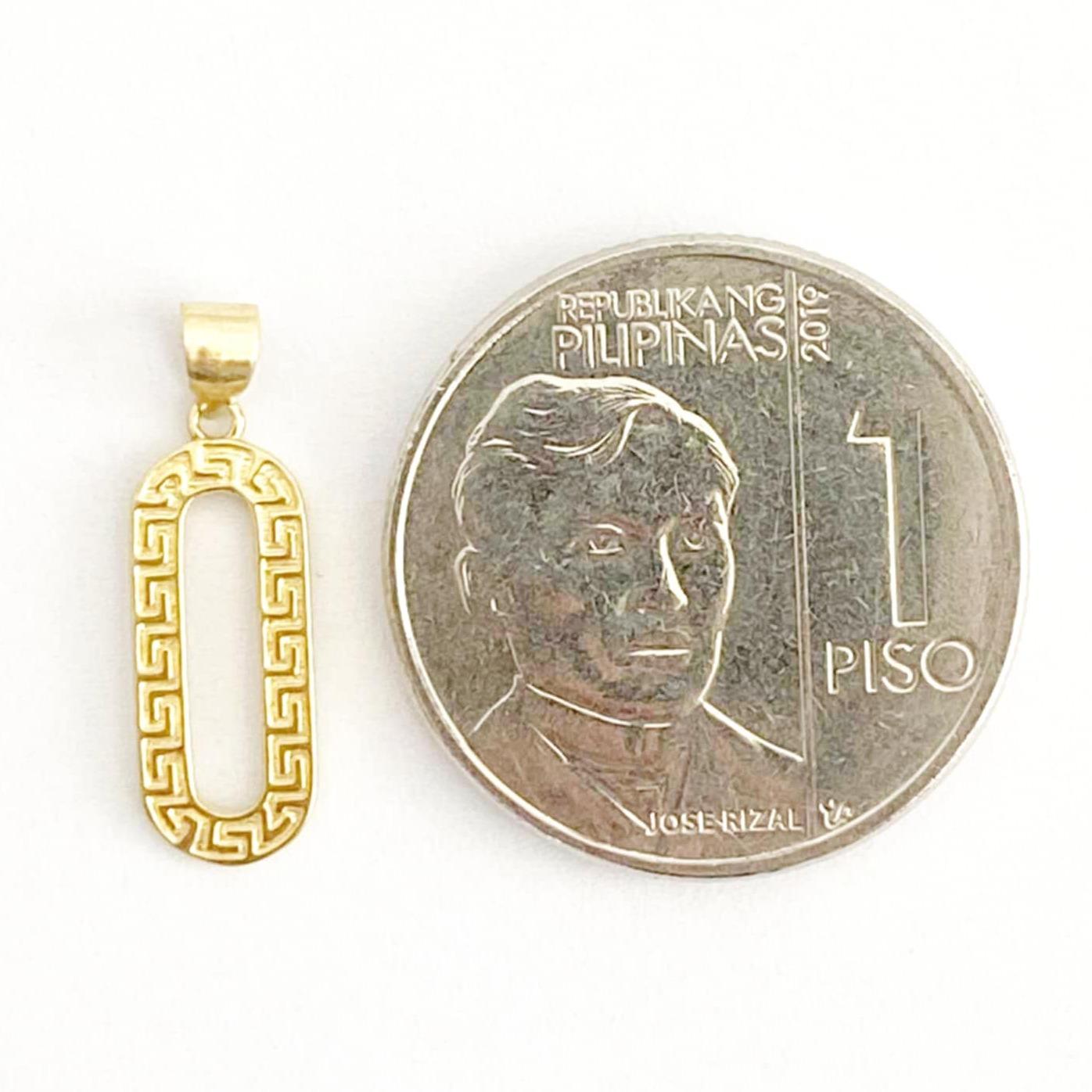 18k Saudi Gold Capsule Pendant - SKU-178DVKJA