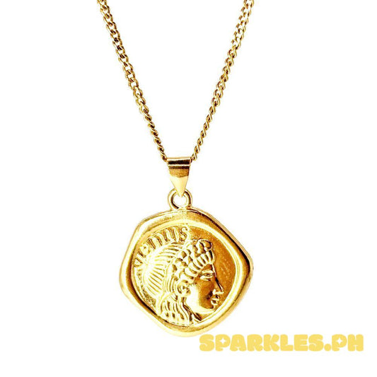18k Saudi Gold Set Venus + Cadena Chain 22"