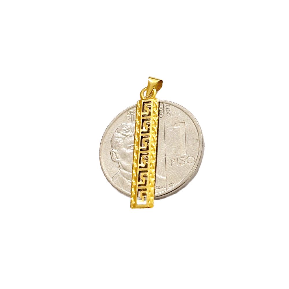 18k Saudi Gold F Style + Foxtail Chain 18”