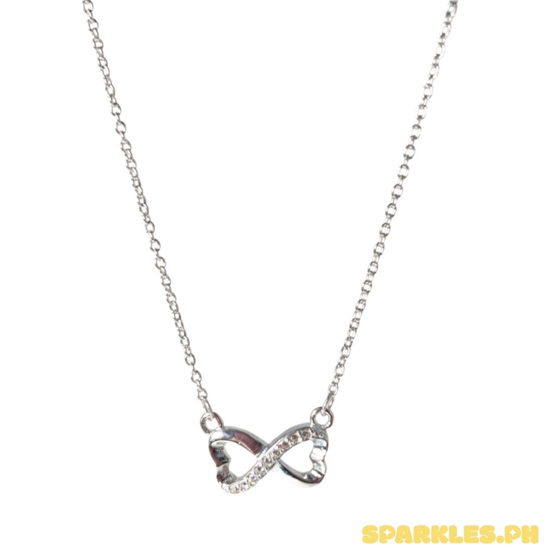 92.5 Sterling Silver - Centered Infinity Necklace