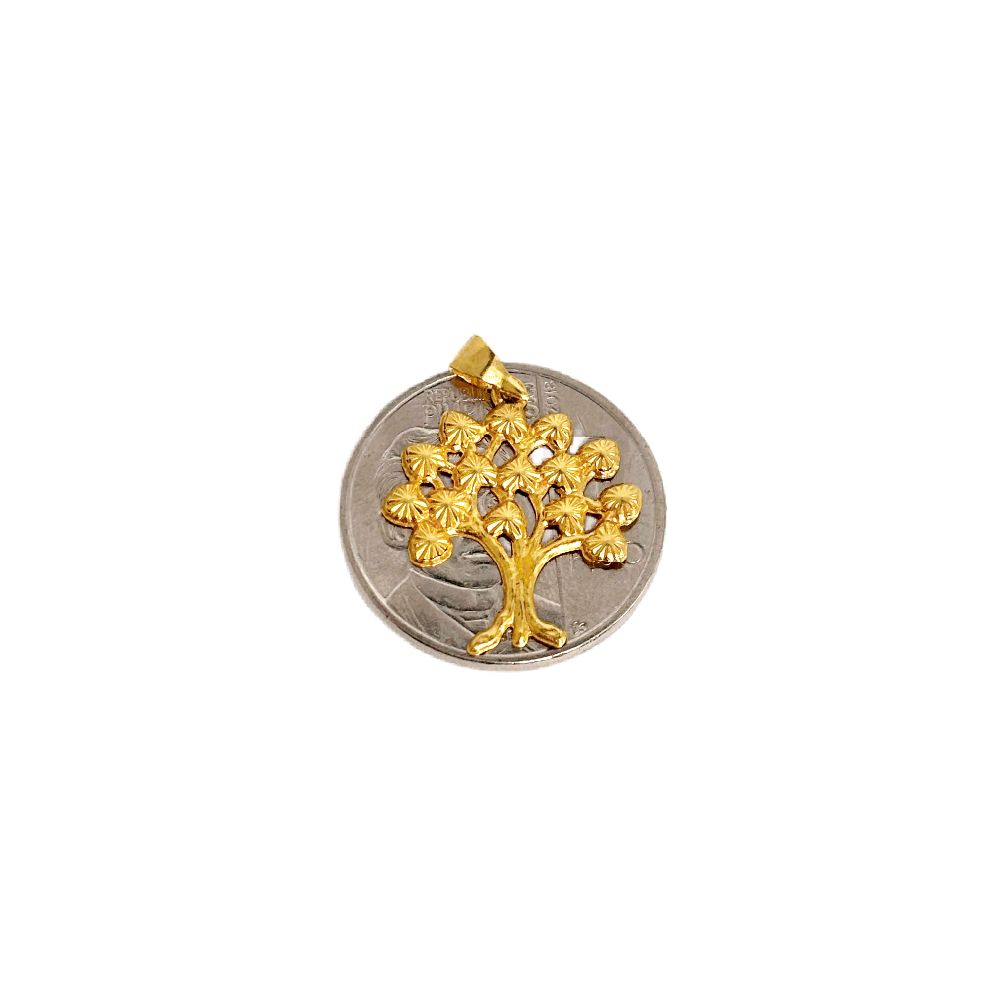 18k Saudi Gold Set Solid Money Tree + Micro Paperclip Makapal 22"