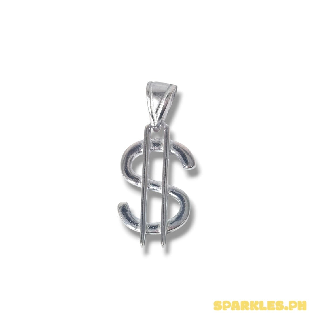 92.5 Sterling Silver - Dollar Pendant