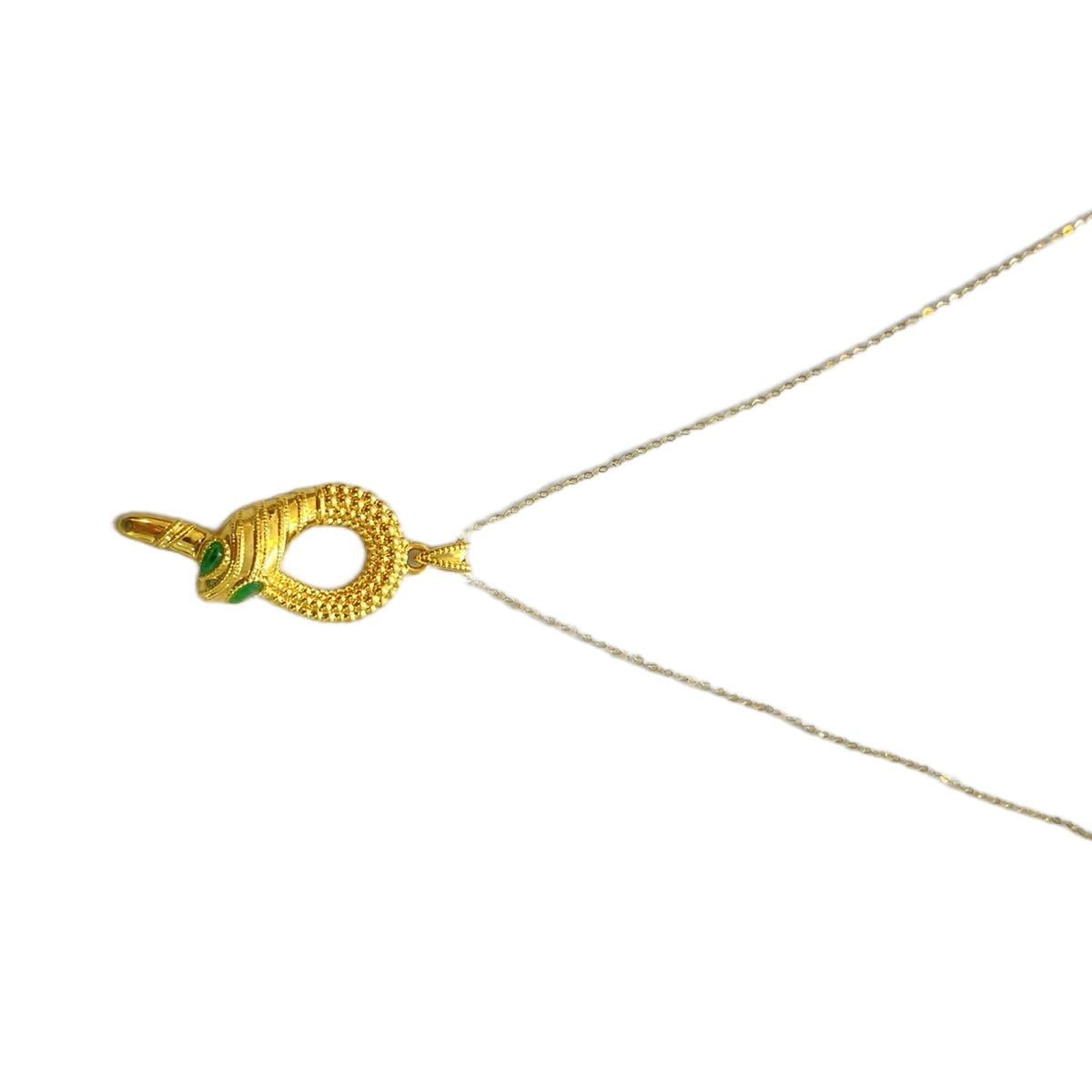 18k Saudi Gold  Snake wh Tauco  Chain Pawnable