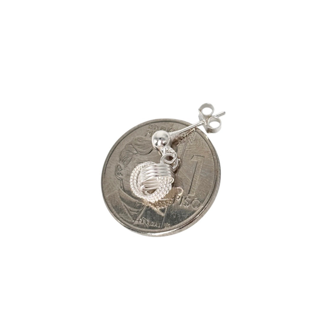 92.5 Sterling Silver - Double Loop Earrings