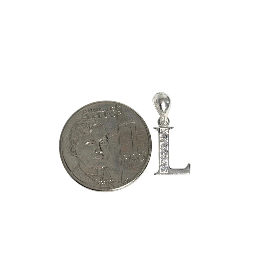MT - 92.5 Sterling Silver - Letter L Pendant