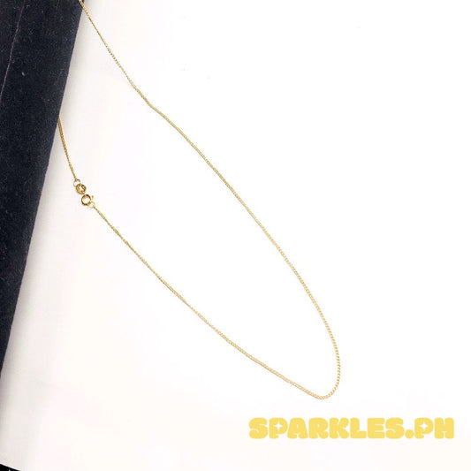 18k Saudi Gold Cadena Chain 18"