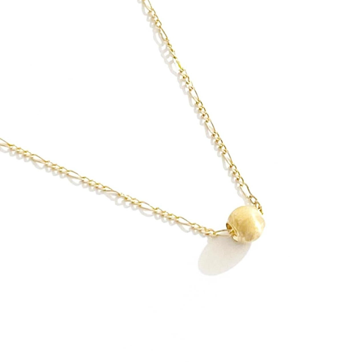 18k Saudi Gold Set Cat Eye + Figaru Chain 16"