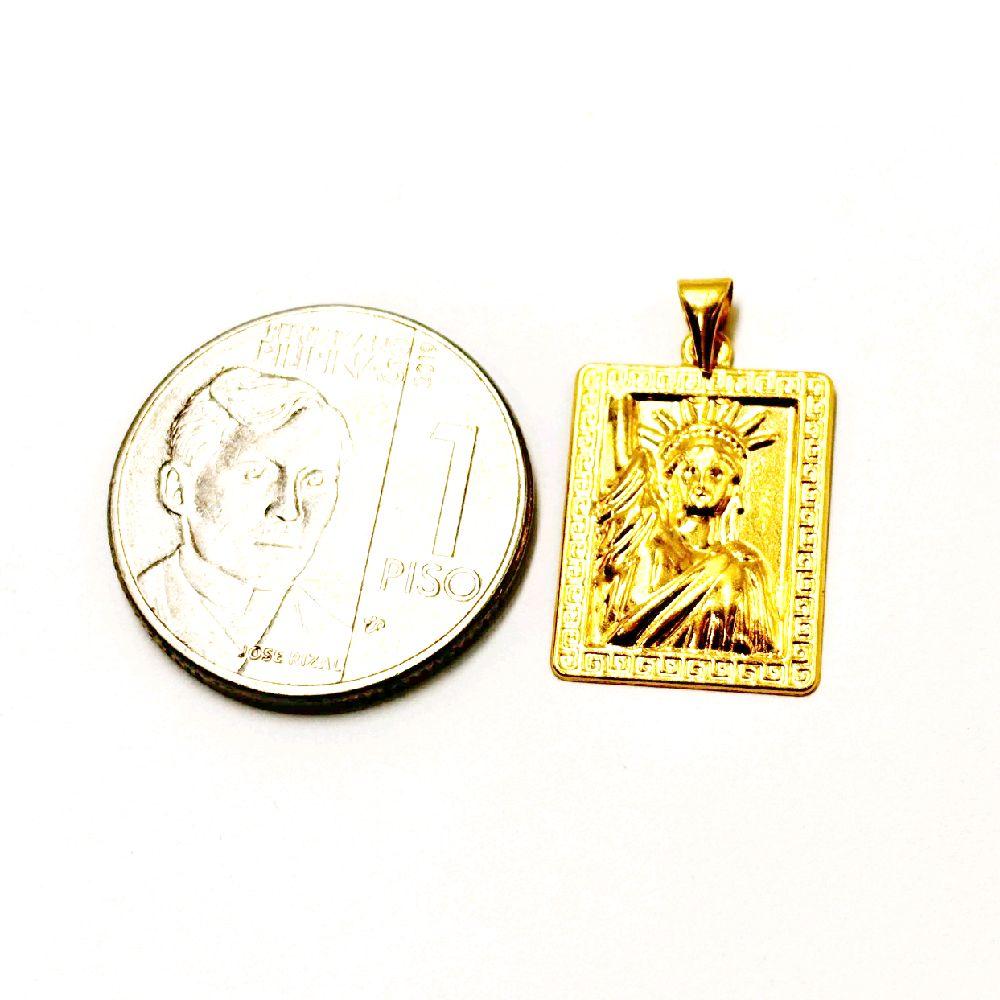 18k Saudi Gold Fenfen Statue Pendant - SKU-GJQWW16Q